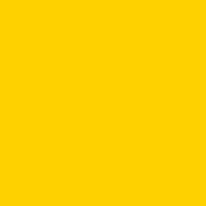 An image of a yellow square with hexadecimal color code &ldquo;#FED100&rdquo;